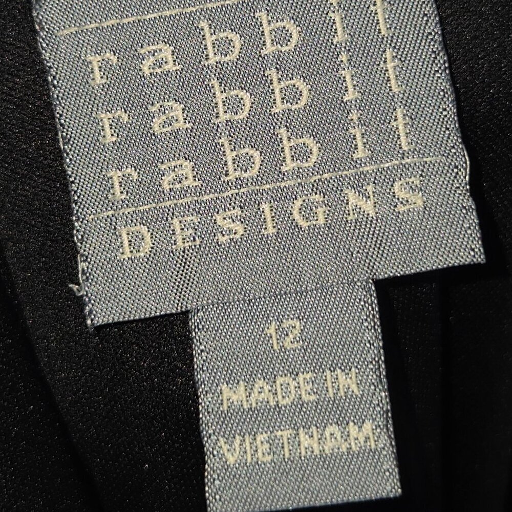 Rabbit Rabbit Rabbit Women's Midi Dress Sleeveless V Neck Multi Color Size 12 - Picture 8 of 10